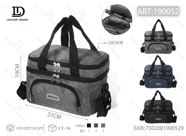 Bolsa térmica multifuncional de mano y bandolera para exteriores, tamaño chico