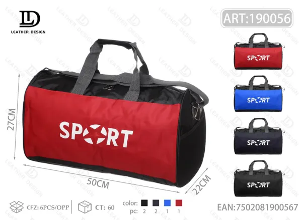 Bolsa deportiva de viaje cilíndrica grande