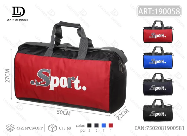 Bolsa deportiva de viaje cilíndrica grande