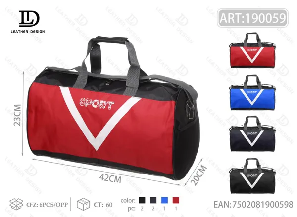 Bolsa deportiva de viaje cilíndrica mediana