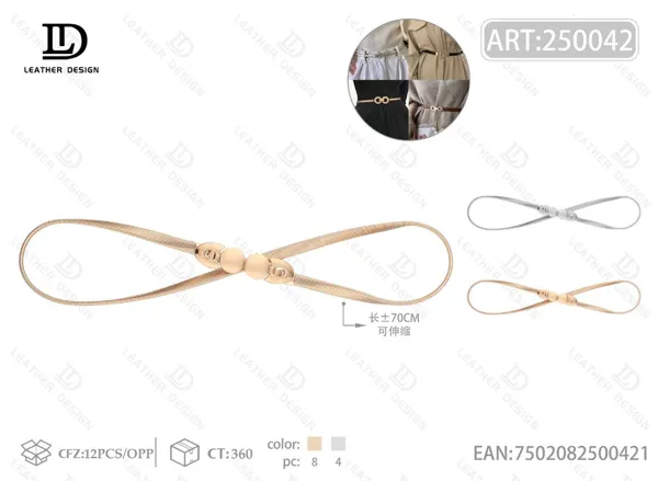 Cinturón cadena elástico de aleación para dama