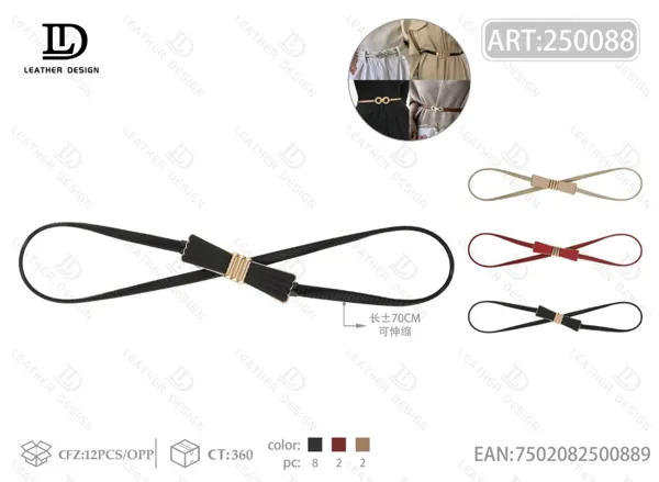 Cinturón elástico para dama de aleación