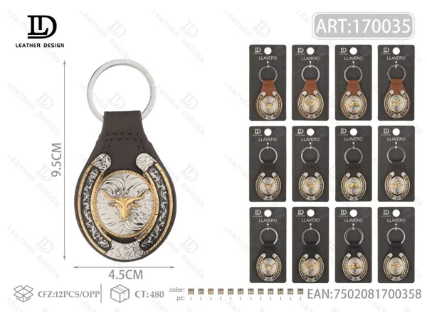 Llavero tipo silla de montar de aleación de zinc