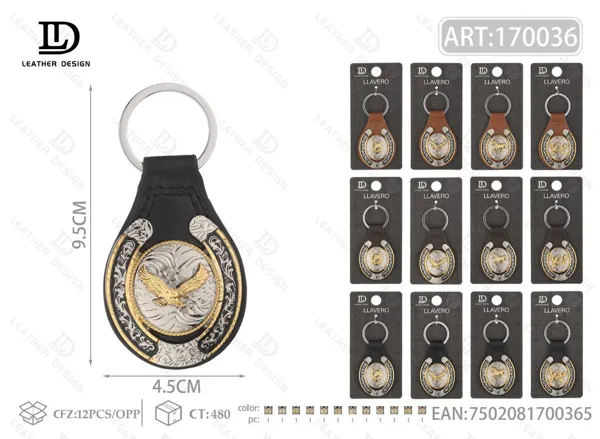 Llavero tipo silla de montar de aleación de zinc