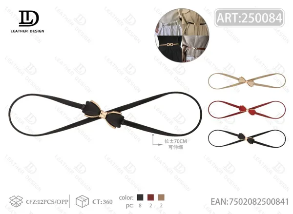 Cadena de cintura elástica de acero para dama