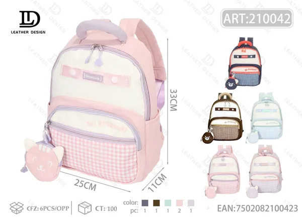 Mochila infantil acolchada con asa
