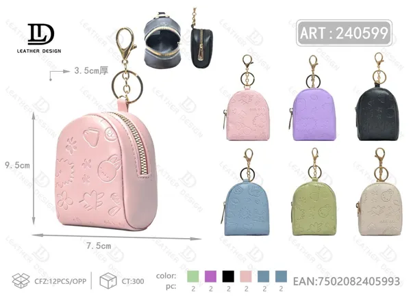 Monedero tipo mochila para dama