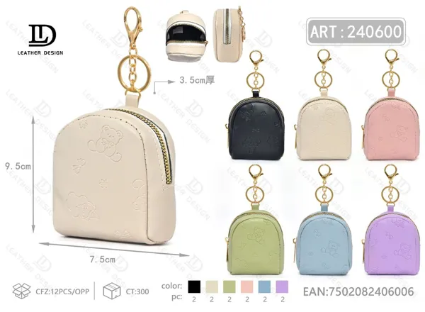 Monedero tipo mochila para dama