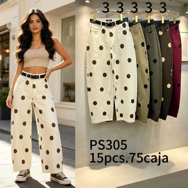 Pantalón de lunares