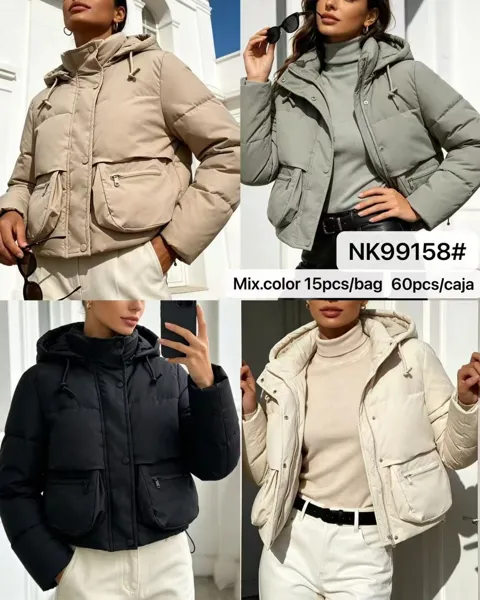 Chaqueta acolchada con capucha