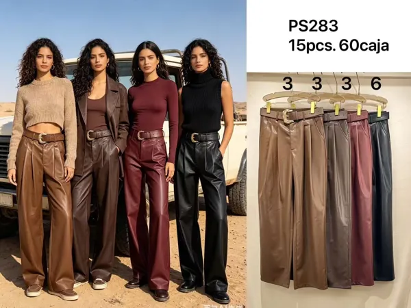 Pantalones de piel sintética