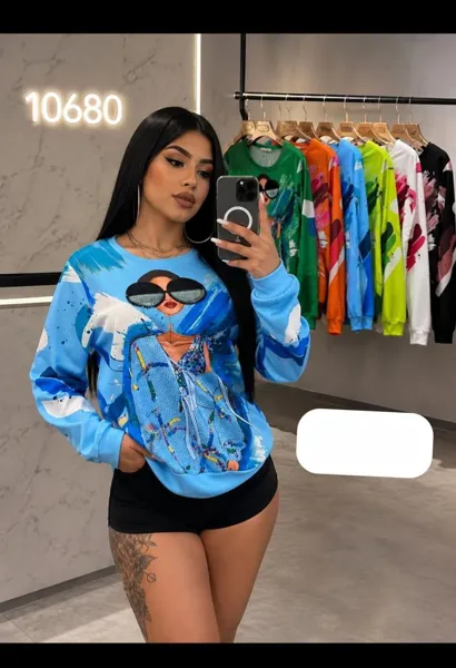 Sudadera estampada