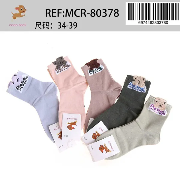 Calcetines con diseño de oso