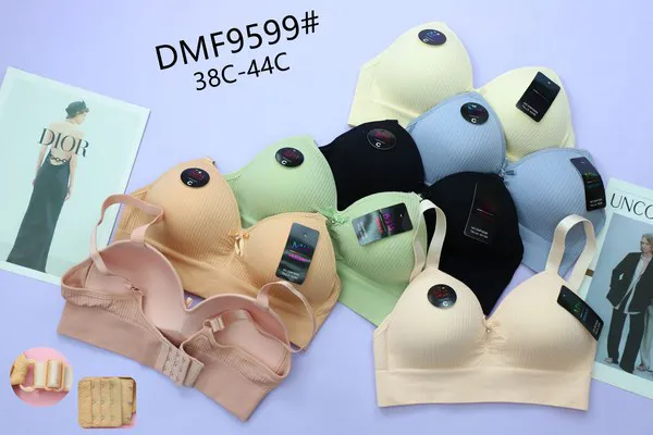 Sostén push-up sin costuras sin varilla para dama, copa mediana, con copa moldeada, colores surtidos