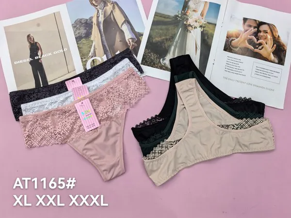 Conjunto de sostén y calzón de encaje para dama, colores surtidos