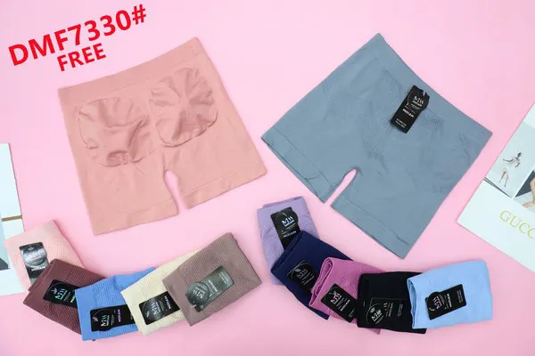 Calzón bóxer sin costuras de talle alto para dama, tipo short de seguridad, colores surtidos