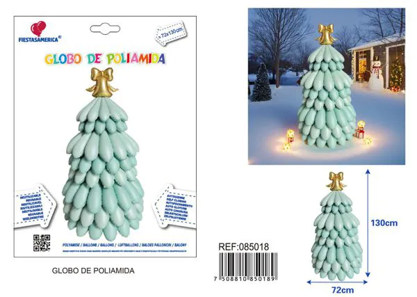 Árbol de Navidad metálico, 72x130 cm, verde menta mate y verde menta oscuro mate