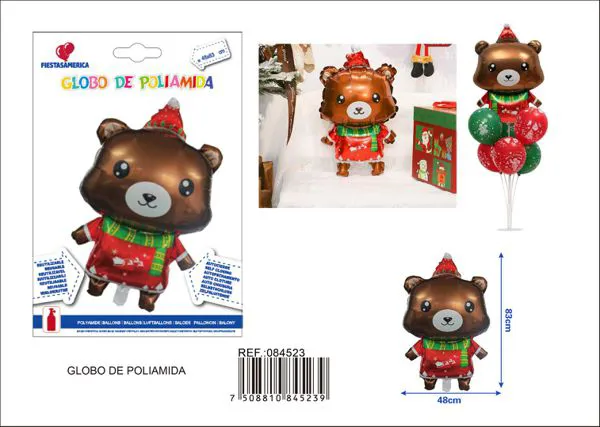 Osito navideño, 48x83 cm
