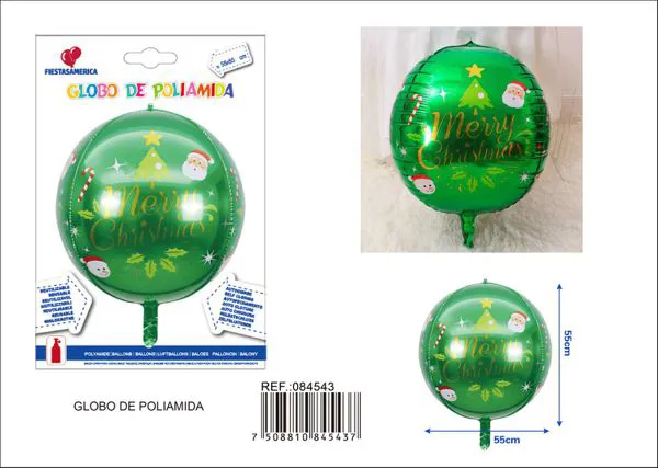Globo navideño 4D de 22 pulgadas