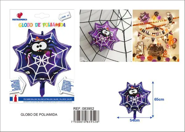 Telaraña de Halloween, 54x65 cm