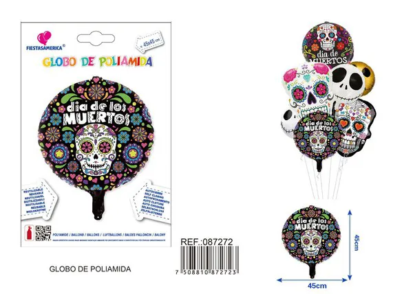 Globo redondo de Halloween de 18 pulgadas