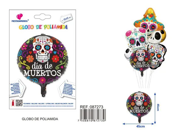 Globo redondo de Halloween de 18 pulgadas