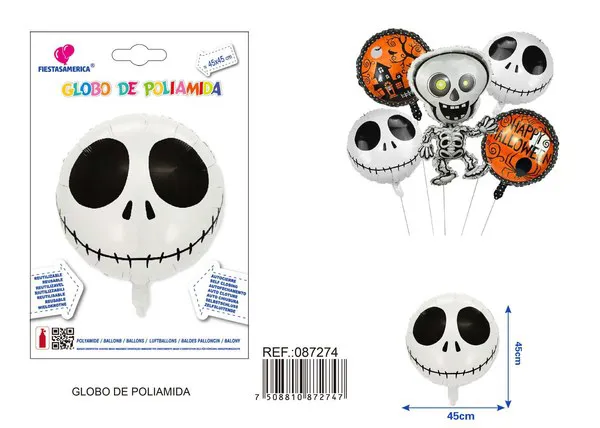 Globo redondo de Halloween de 18 pulgadas