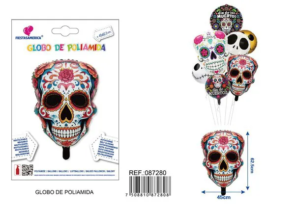 Calavera de Halloween, 45x62.5 cm
