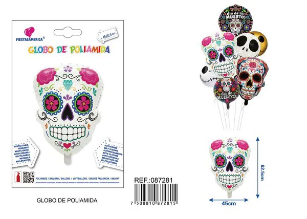 Calavera de Halloween, 45x62.5 cm