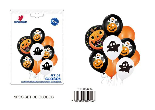 Set de Halloween 3, 9 piezas