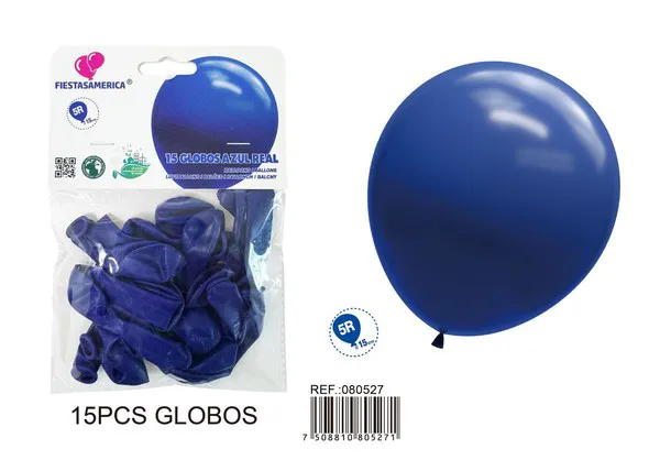 Globo de látex mate de 5 pulgadas 1 g, color azul oscuro, 15 piezas