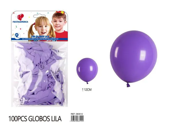 Globo de látex mate de 5 pulgadas 1 g, color morado, 100 piezas