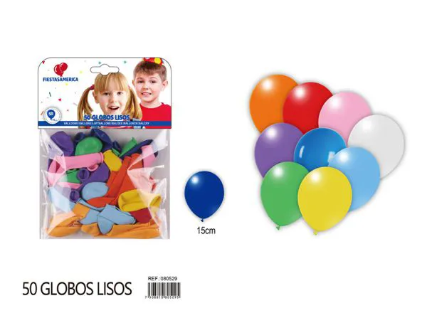 Globo de látex mate de 5 pulgadas 1 g, color surtido, 50 piezas