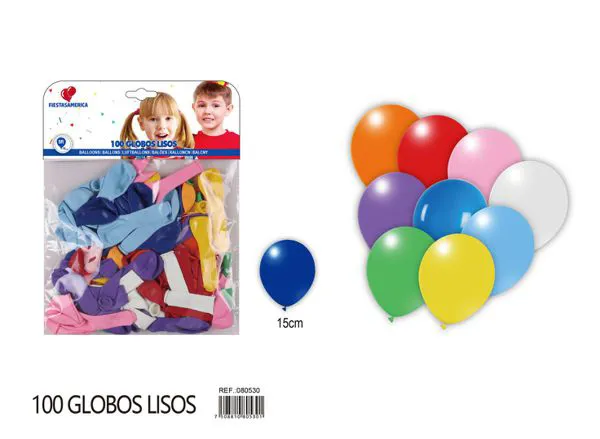 Globo de látex mate de 5 pulgadas 1 g, color surtido, 100 piezas