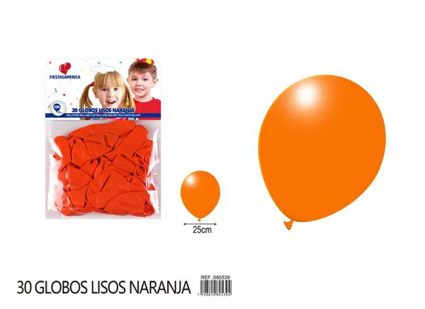 Globo de látex mate de 10 pulgadas 1.8 g, color naranja, 30 piezas