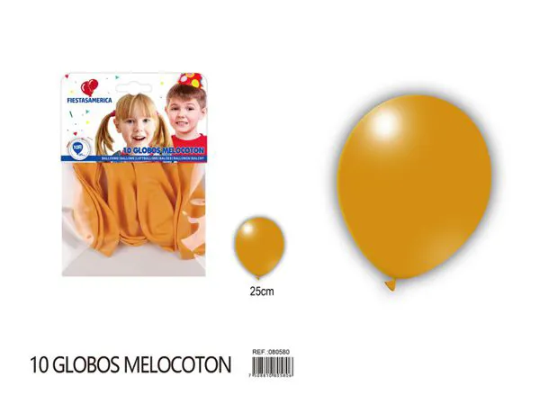Globo de látex mate de 10 pulgadas 2.2 g, color amarillo limón, 10 piezas
