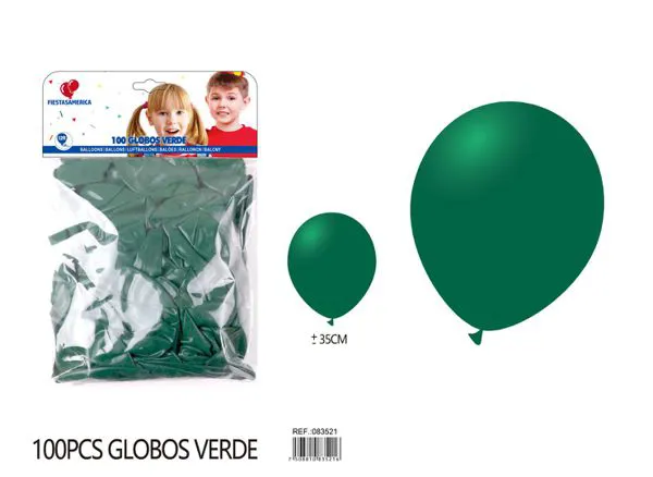 Globo de látex mate de 12 pulgadas 2.8 g, color verde mexicano (verde oscuro), 100 piezas