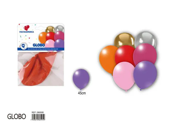 Globo redondo de látex mate de 18 pulgadas, paquete surtido (verde manzana, morado, naranja, plateado, azul índigo, blanco, fucsia, rojo, azul oscuro, rosa, dorado, transparente), 1 pieza
