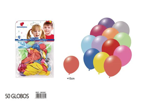 Globo perlado de 5 pulgadas, surtido, 50 piezas