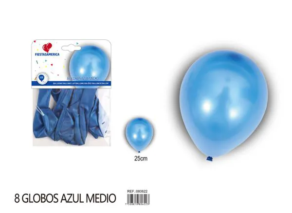 Globo perlado de 10 pulgadas, color azul oscuro, 8 piezas