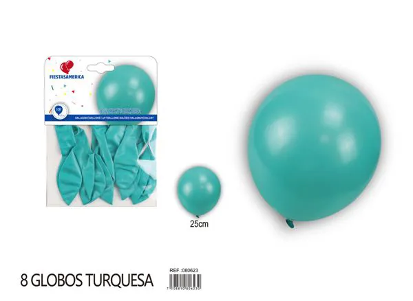 Globo perlado de 10 pulgadas, color azul índigo, 8 piezas