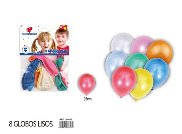 Globo perlado de 10 pulgadas, surtido (rojo, amarillo, azul oscuro, blanco, rosa, naranja, azul claro, verde), 8 piezas