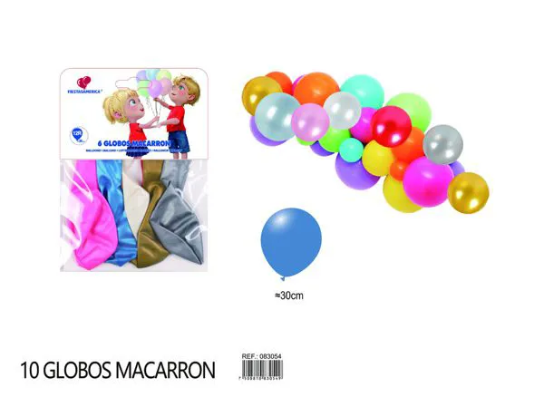 Globo perlado de 12 pulgadas, surtido (dorado, plateado, blanco, rojo, rosa, azul claro), 6 piezas