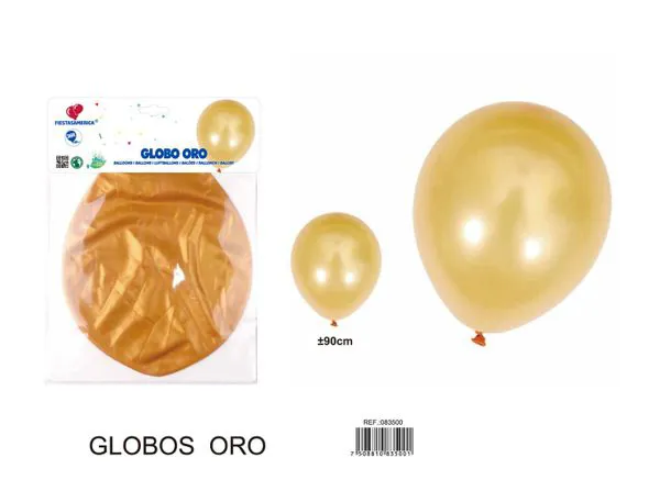 Globo grande perlado de 36 pulgadas, color dorado, 1 pieza
