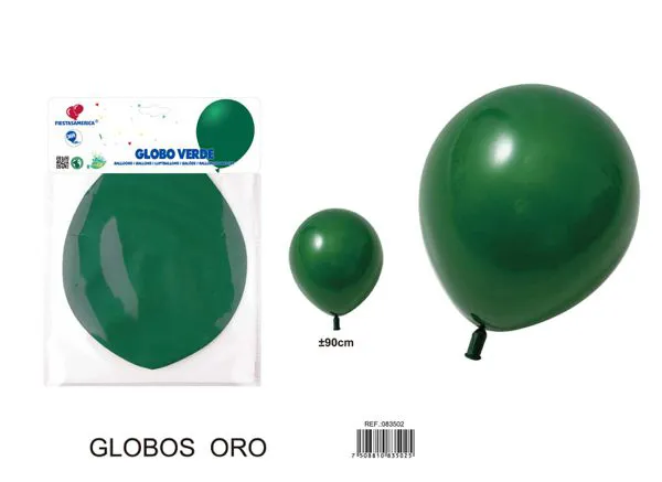 Globo grande de 36 pulgadas, color verde mexicano (verde oscuro mate), 1 pieza