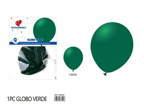 Globo redondo de látex mate de 18 pulgadas, color verde mexicano (verde oscuro), 1 pieza