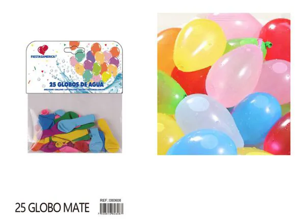 Globo de látex mate número 3 extra grande, surtido, 25 piezas
