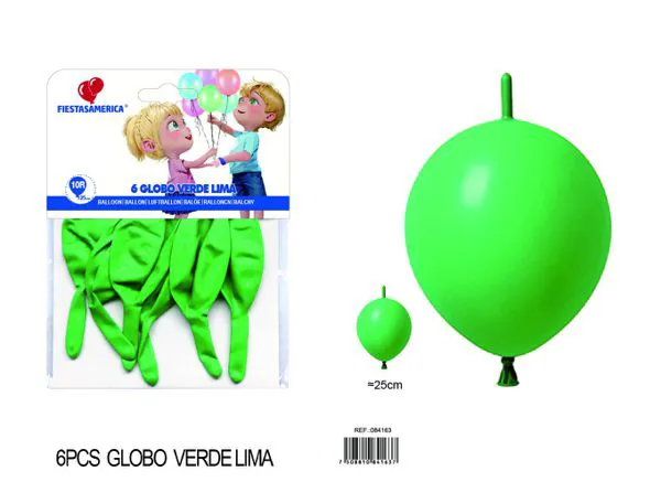 Globo de látex mate con cola de 10 pulgadas, color verde oscuro, 6 piezas