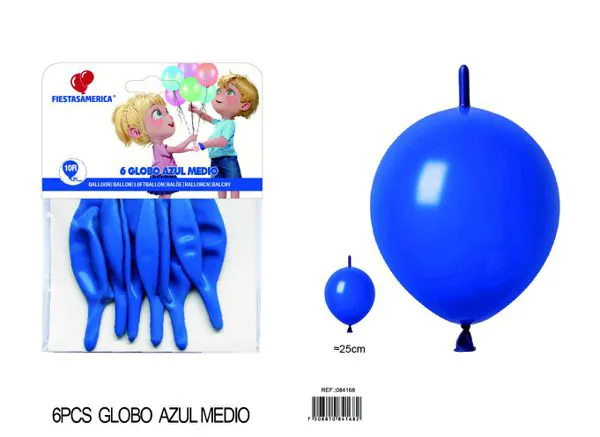 Globo de látex mate con cola de 10 pulgadas, color azul oscuro, 6 piezas