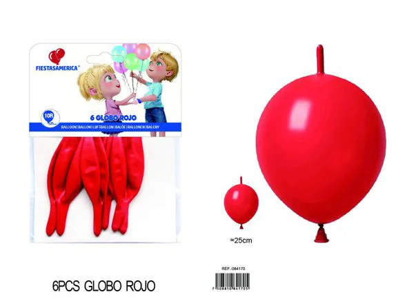 Globo de látex mate con cola de 10 pulgadas, color rojo oscuro, 6 piezas